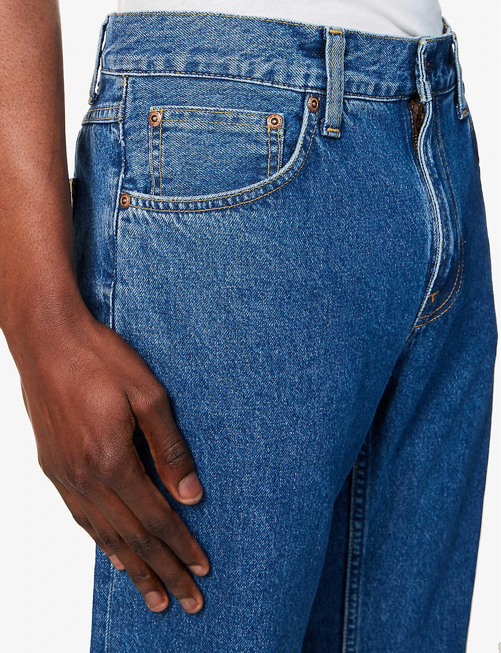 Nudie Jeans Gritty Jackson Regular-fit Straight-leg Recycled-cotton Denim Jeans 7 Nudie Jeans Gritty Jackson Regular-fit Straight-leg Recycled-cotton Denim Jeans - Image 5