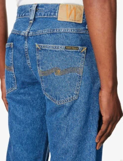 Nudie Jeans Gritty Jackson Regular-fit Straight-leg Recycled-cotton Denim Jeans 14 Nudie Jeans Gritty Jackson Regular-fit Straight-leg Recycled-cotton Denim Jeans -Metro Style Shop R04165215 90SSTONE ALT05