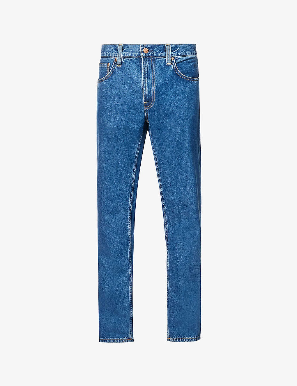 Nudie Jeans Gritty Jackson Regular-fit Straight-leg Recycled-cotton Denim Jeans 3 Nudie Jeans Gritty Jackson Regular-fit Straight-leg Recycled-cotton Denim Jeans