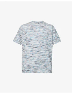 Missoni Striped Logo-embossed Cotton-jersey T-shirt