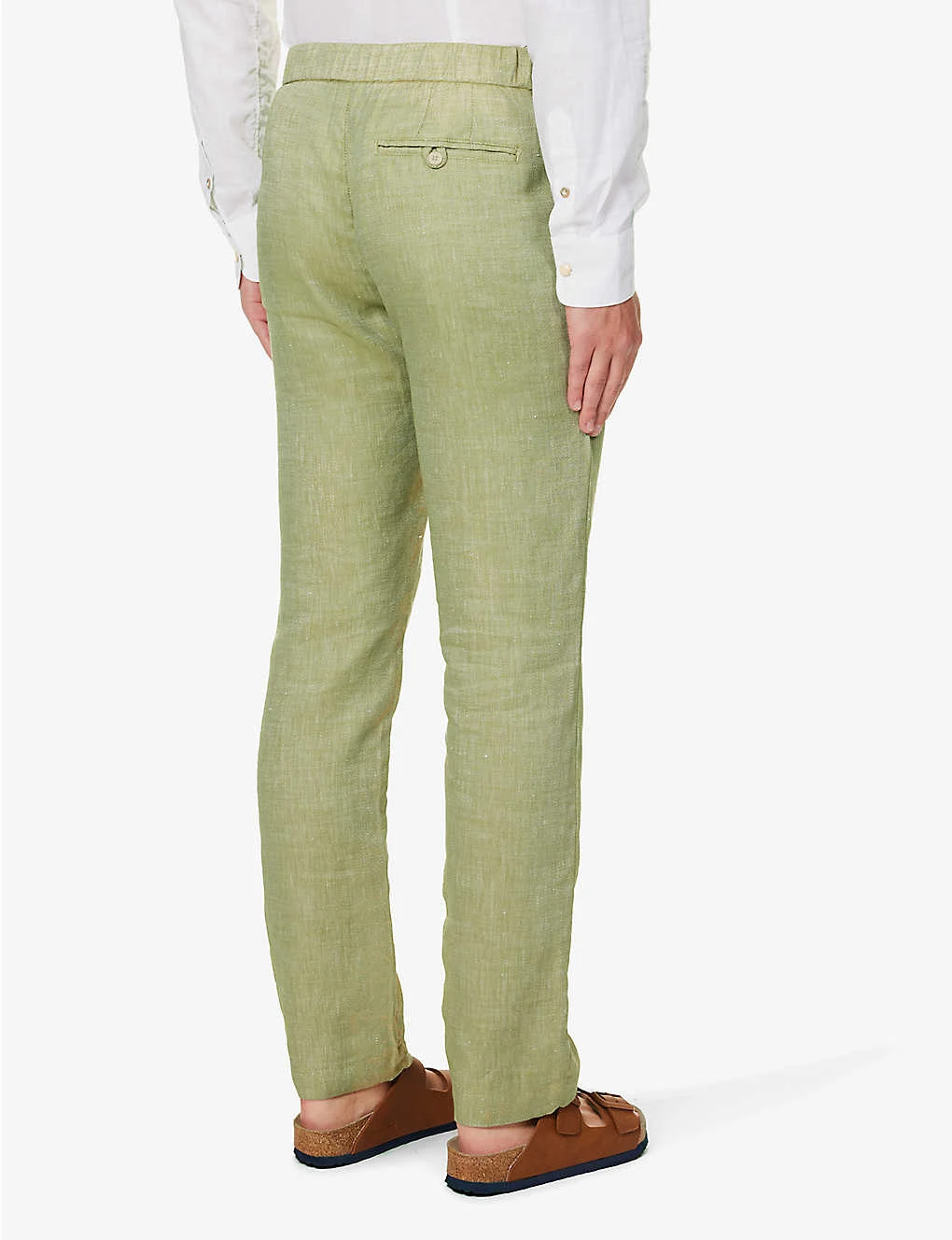 Oscar Drawstring-waistband Straight-leg Regular-fit Linen And Cotton-blend Trousers 6 Oscar Drawstring-waistband Straight-leg Regular-fit Linen And Cotton-blend Trousers - Image 4