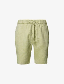 Felipe Drawstring-waistband Linen-cotton Blend Shorts