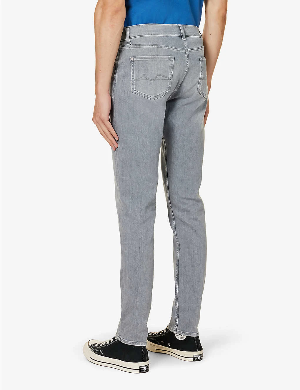 7 For All Mankind Stretch Tek Brand-patch Slim-fit Stretch-denim Jeans 6 7 For All Mankind Stretch Tek Brand-patch Slim-fit Stretch-denim Jeans - Image 4