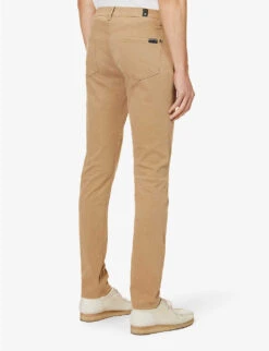 7 For All Mankind Slimmy Tapered Slim-fit Tapered Stretch-denim Jeans 12 7 For All Mankind Slimmy Tapered Slim-fit Tapered Stretch-denim Jeans -Metro Style Shop R04167708 BEIGE ALT03