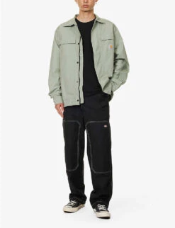 7 For All Mankind Luxe Performance Brand-tab Stretch-cotton T-shirt -Metro Style Shop R04167721 BLACK ALT01