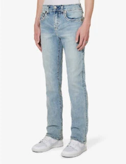 True Religion Ricky Straight-leg Slim-fit Stretch-denim Jeans -Metro Style Shop R04168101 DARBLIGHTWASH ALT02