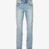 True Religion Ricky Straight-leg Slim-fit Stretch-denim Jeans 1 True Religion Ricky Straight-leg Slim-fit Stretch-denim Jeans -Metro Style Shop R04168101 DARBLIGHTWASH M