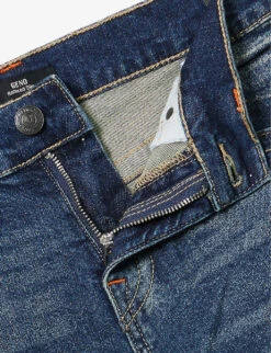 True Religion Geno Straight-leg Mid-rise Stretch-denim Jeans -Metro Style Shop R04168107 DARKWASHWITHRIPS ALT06