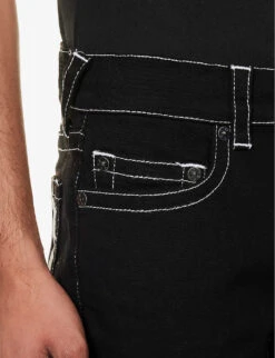 True Religion Rocco Slim-fit Straight-leg Stretch-denim Jeans -Metro Style Shop R04168110 RINSEBLACK ALT04