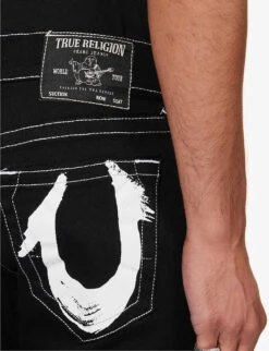 True Religion Rocco Slim-fit Straight-leg Stretch-denim Jeans -Metro Style Shop R04168110 RINSEBLACK ALT05