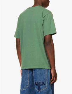 MARKET Persistent Brand-print Regular-fit Cotton-jersey T-shirt 10 MARKET Persistent Brand-print Regular-fit Cotton-jersey T-shirt -Metro Style Shop R04168896 SAGE ALT03