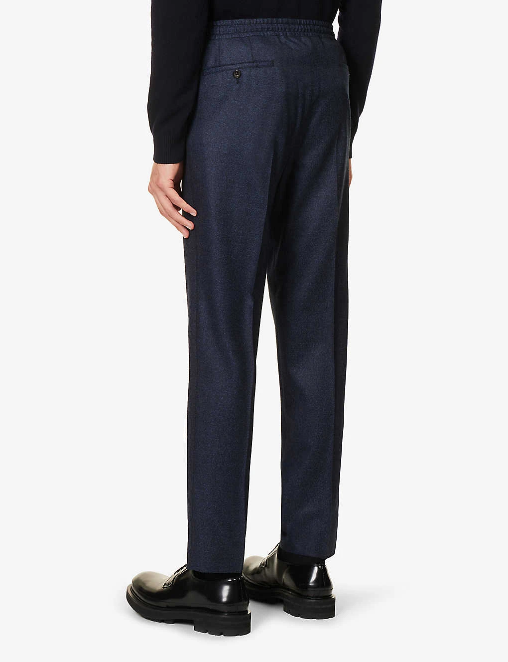 CORNELIANI Creased High-rise Straight-leg Regular-fit Wool Trousers 6 CORNELIANI Creased High-rise Straight-leg Regular-fit Wool Trousers - Image 4
