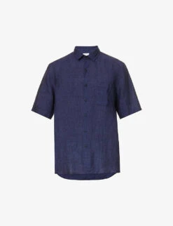Sunspel Box-pleat Regular-fit Linen Shirt