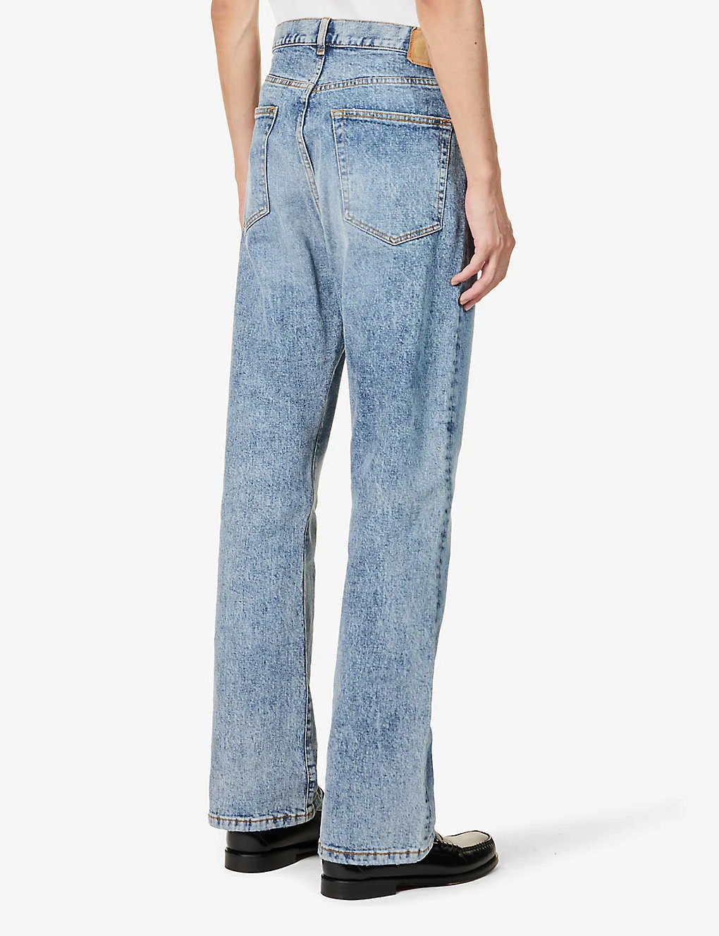 Flared-leg Mid-rise Organic Stretch-denim Jeans 6 Flared-leg Mid-rise Organic Stretch-denim Jeans - Image 4