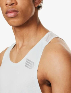 Pressio Elite Singlet Scoop-neck Recycled-polyester Top -Metro Style Shop R04172895 SPA ALT04