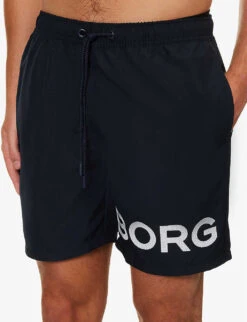 Bjorn Borg Sheldon Logo-print Swim Shorts -Metro Style Shop R04172919 NAVYANDWHITE ALT04