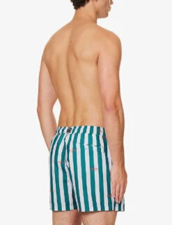 Bjorn Borg Print Striped Swim Shorts -Metro Style Shop R04172920 TEALWHITE ALT03