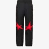 Ski Patch-embellished Relaxed-fit Straight-leg Woven Trousers -Metro Style Shop R04173428 BLACK M