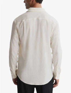 Reiss Bosa Textured Regular-fit Stretch-woven Shirt -Metro Style Shop R04180979 ECRU ALT03