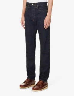 Brand-embroidered Brand-patch Slim-fit Jeans -Metro Style Shop R04182241 ONCEWASHED ALT02