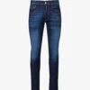 Replay Anbass 573 Regular-fit Straight-leg Stretch-denim Jeans -Metro Style Shop R04186402 DARKBLUE M