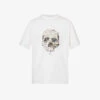 Bunny Skull Graphic-print Organic Cotton-jersey T-shirt -Metro Style Shop R04186724 WHITES M