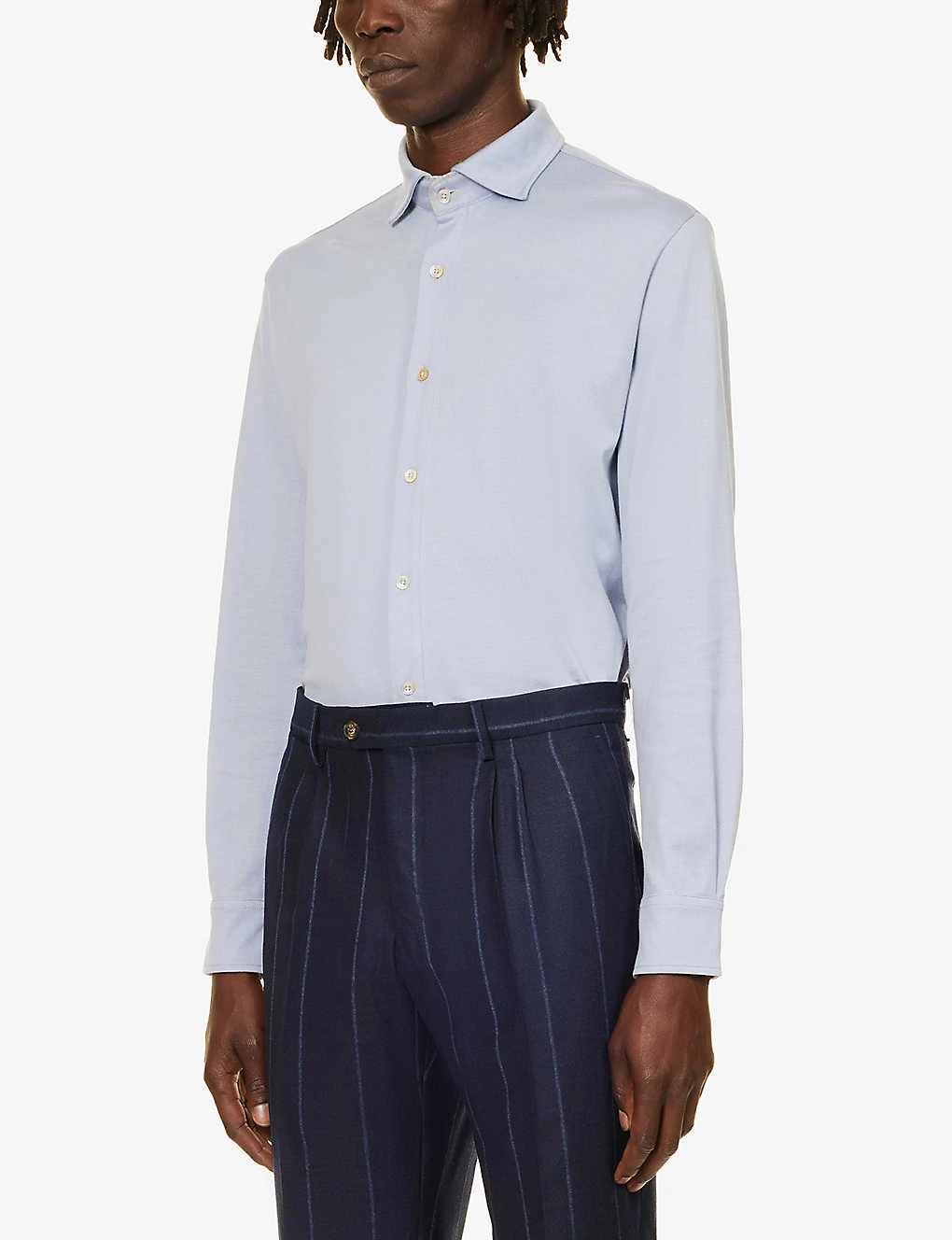 ELEVENTY Spread-collar Slim-fit Cotton Shirt 5 ELEVENTY Spread-collar Slim-fit Cotton Shirt - Image 3