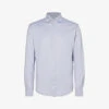 ELEVENTY Spread-collar Slim-fit Cotton Shirt 2 ELEVENTY Spread-collar Slim-fit Cotton Shirt -Metro Style Shop R04187254 LIGHTBLUE M