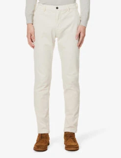 ELEVENTY New Chino Super-soft Regular-fit Stretch Cotton And Cashmere-blend Trousers -Metro Style Shop R04187266 SAND ALT02