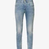 ELEVENTY Faded-wash Slim-fit Tapered-leg Stretch-denim Jeans -Metro Style Shop R04187299 DENIM M