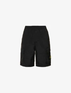 Stone Island Cargo Logo-badge Woven Shorts