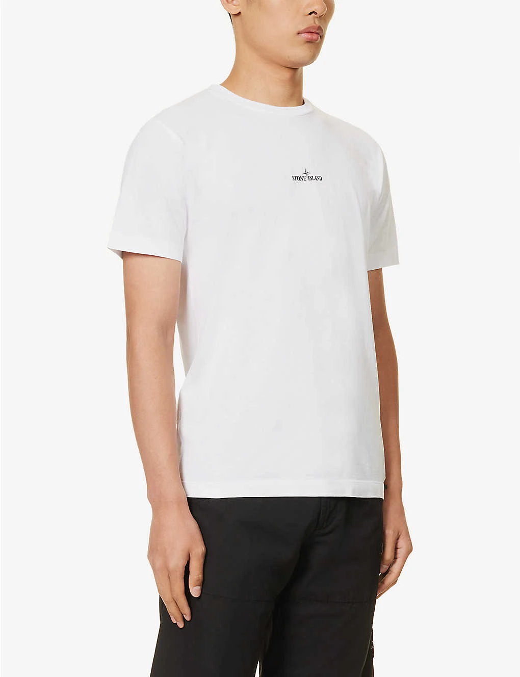 Stone Island Logo-print Crewneck Cotton-jersey T-shirt 5 Stone Island Logo-print Crewneck Cotton-jersey T-shirt - Image 3