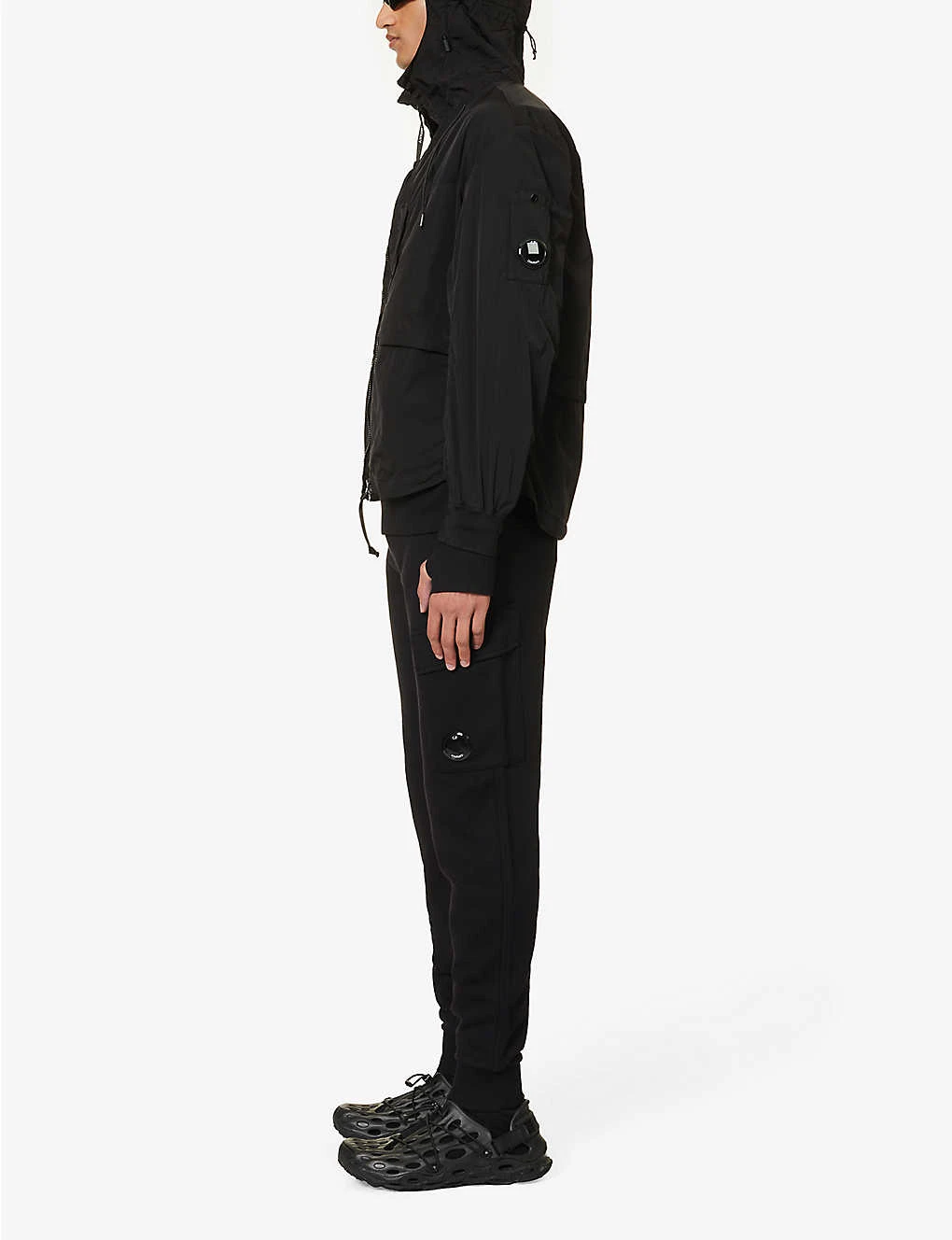 Diagonal Fleece Tapered Mid-rise Cotton-jersey Jogging Bottoms 4 Diagonal Fleece Tapered Mid-rise Cotton-jersey Jogging Bottoms - Image 2