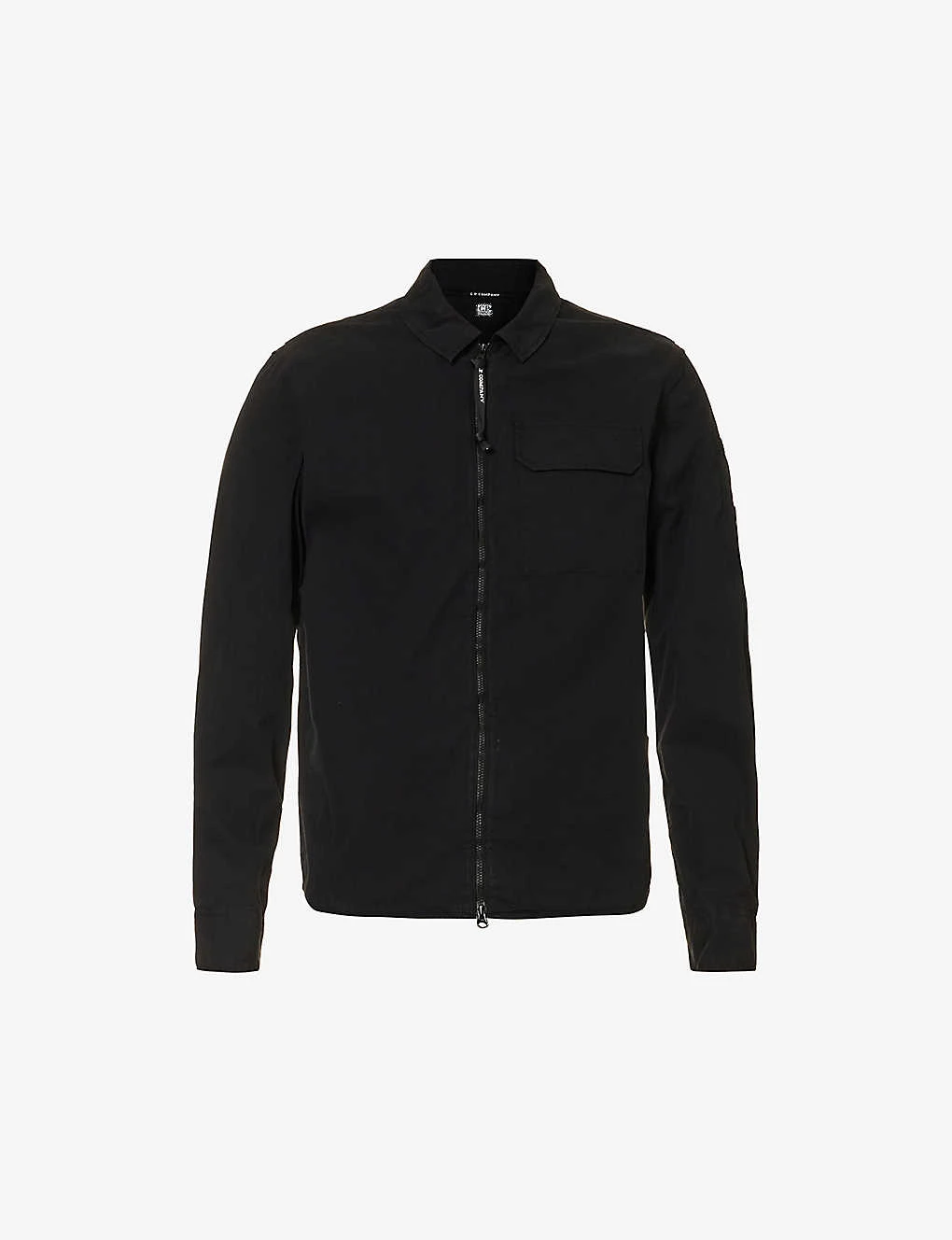 Zip-up Lens-pocket Cotton Shirt 3 Zip-up Lens-pocket Cotton Shirt