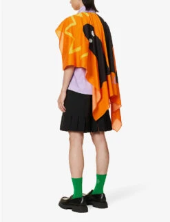 Art Asymmetric-panel Regular-fit Cotton-poplin Shirt -Metro Style Shop R04190818 LAVENDER ALT03