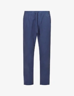 CITIZENS OF HUMANITY Delon Tapered-leg Mid-rise Cotton And Linen-blend Trousers