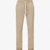 Paige Fraser Drawstring-waistband X-leg Slim-fit Stretch-woven Trousers -Metro Style Shop R04192296 VINTCOASTALBEIGE M