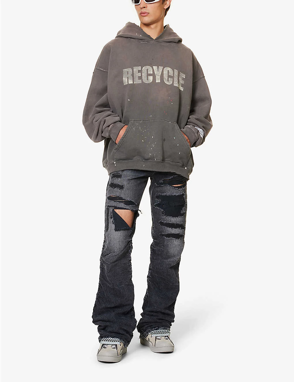 Distressed Kick-flare Mid-rise Jeans 4 Distressed Kick-flare Mid-rise Jeans - Image 2