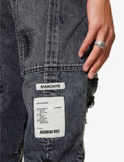 Distressed Kick-flare Mid-rise Jeans 11 Distressed Kick-flare Mid-rise Jeans -Metro Style Shop R04194908 REPAIRDENIM ALT04