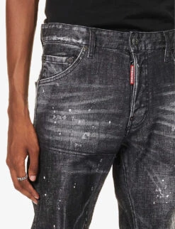 DSQUARED2 Cool Guy Slim-fit Tapered-leg Stretch-denim Jeans 12 DSQUARED2 Cool Guy Slim-fit Tapered-leg Stretch-denim Jeans -Metro Style Shop R04196733 BLACK ALT04