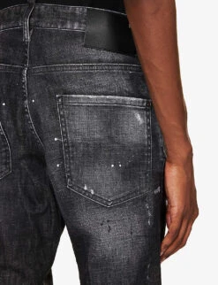 DSQUARED2 Cool Guy Slim-fit Tapered-leg Stretch-denim Jeans 13 DSQUARED2 Cool Guy Slim-fit Tapered-leg Stretch-denim Jeans -Metro Style Shop R04196733 BLACK ALT05
